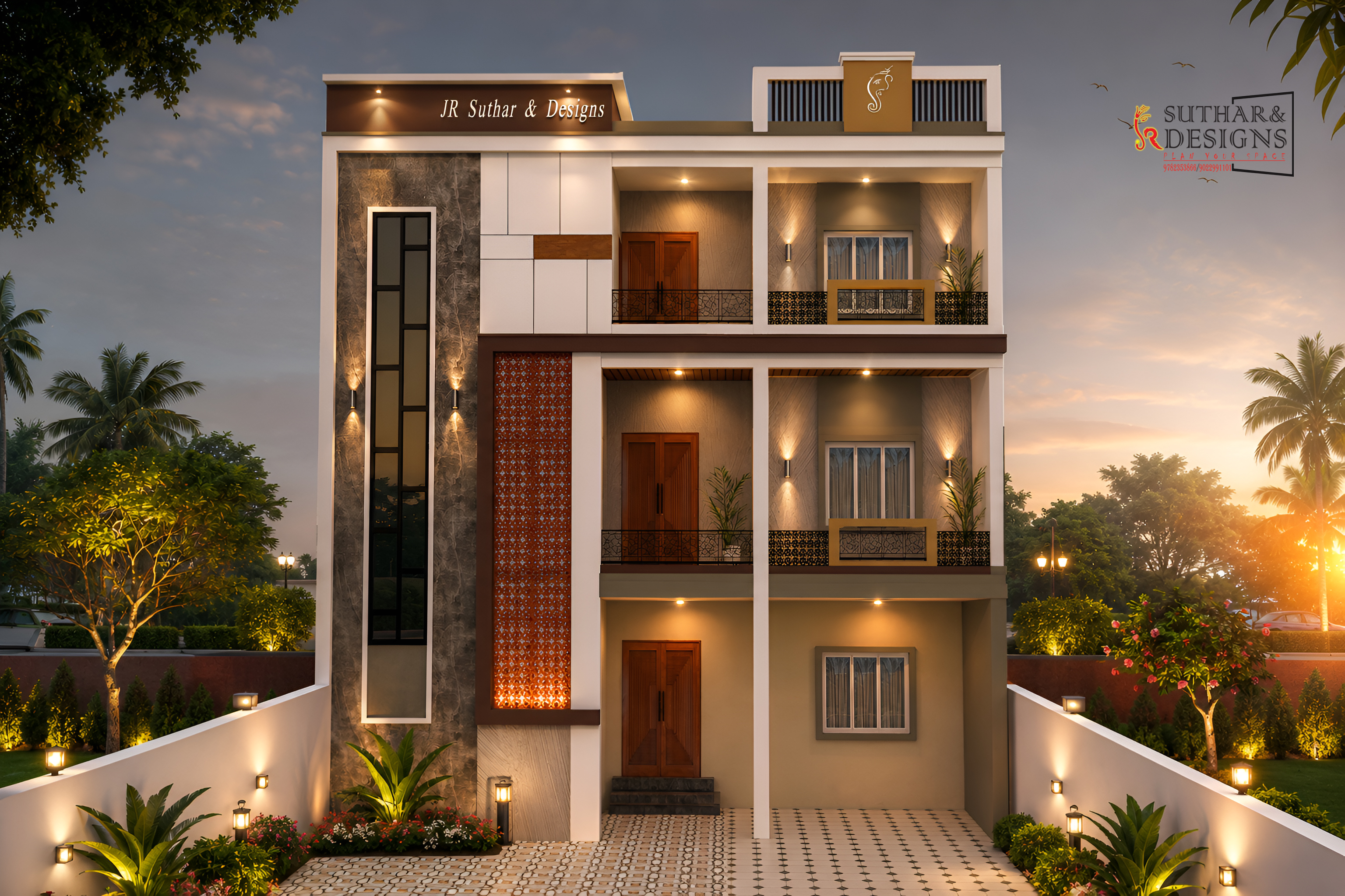 3-Story Modern House Design